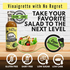 Brick House Sunny Honey Balsamic Vinaigrette Dressing & Marinade, 12oz - Low-Sodium, Low-Carb, Dairy-Free, Gluten-Free, Non-GMO, Balsamic Vinaigrette Salad Dressing, Keto-Friendly, Made in USA