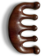 Wooden Scalp Massager - Handmade 100% Natural Green Sandalwood Wide Tooth Combs - Wood Massage Comb & Sandalwood Comb for Luxurious Hair Care