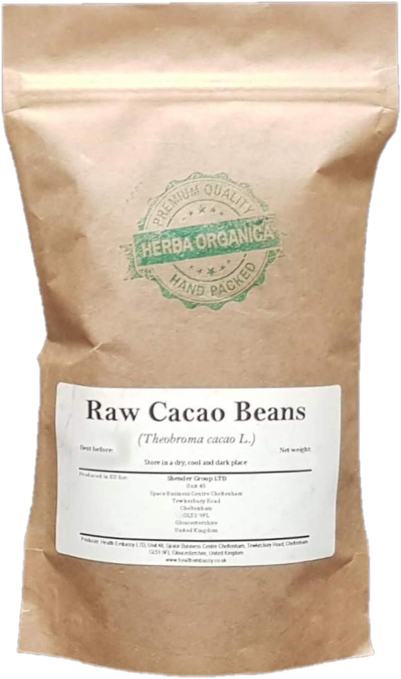 Herba Organica - Raw Cacao Beans - Theobroma cacao L - Cocoa (225g)