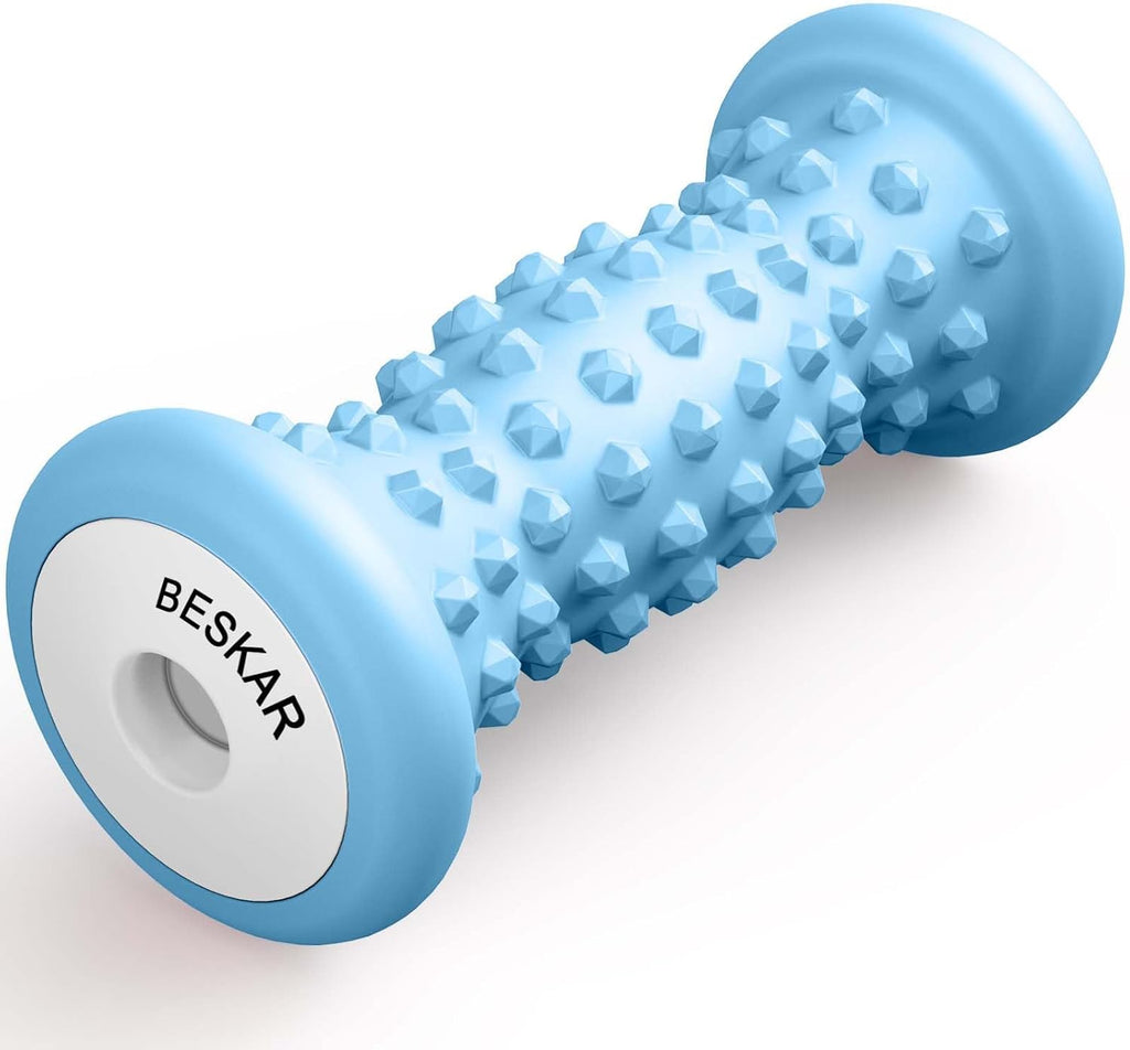 BESKAR Foot Massager Roller for Plantar Fasciitis Relief, Portable Feet Roller to Deep Tissue Muscle Massage, Foot Arch and Heel Pain, Reflexology Tool