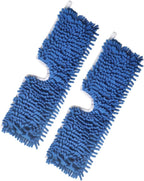 2pcs Chenille Mop Replacement Pads Reusable Floor Mop Pads for Hardwood Tile Cleaning Strong Water Absorption Easy to Install for Home Commercial Use