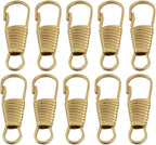 EXCEART 10pcs Detachable Zipper Pullers for Clothing Luggage Golden Multi-Purpose Zipper Accessories for Projects Backpacks Shoes