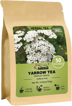 FullChea - Yarrow Tea Bags, 50 Count, 2g/bag - Premium Yarrow Herb - Non-GMO - Caffeine-free - Aid Digestion & Boost Immunity