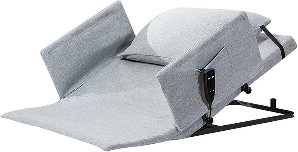 Electric Lift Bed Backrest for The Elderly, Lift Bed Backrest with Removable Headrest and Remote Control, Adjustable Sit-up Backrest Bracket, for Pregnant Women, After Surgery Recovery