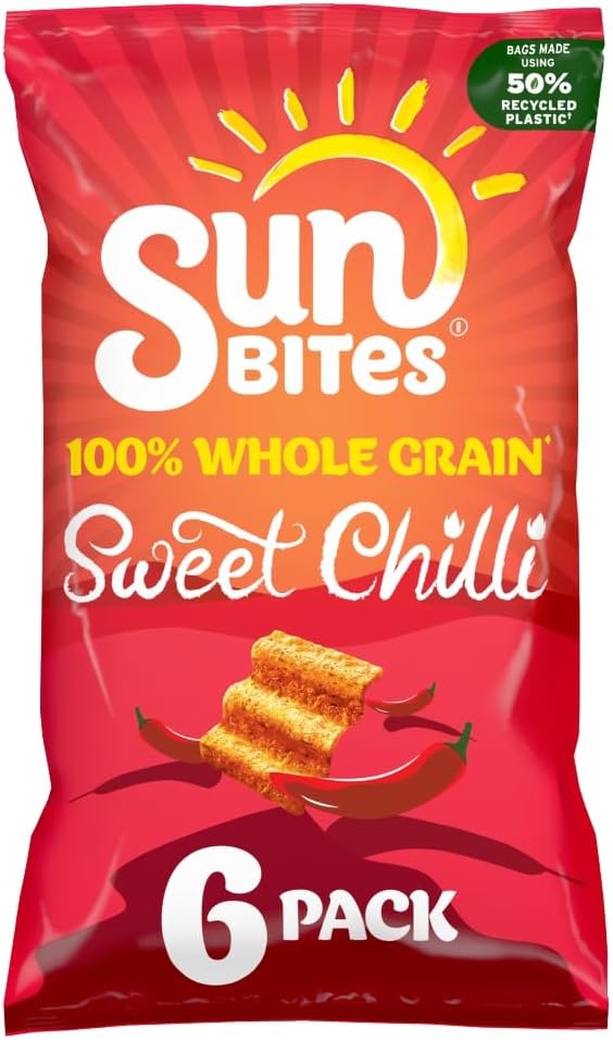 Sunbites Sweet Chilli Multipack Snacks, 150 g