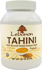 Lebanon - Premium Tahini Paste, 100% Ground Sesame Seeds, 907g (2 Lbs)