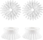 4 Pack Soap Dispensing Palm Brush Refills, Palm Brush Replacement Head, Palm Brush Refill Head, Palm Brush Refill for Soap Dispensing Palm Brush