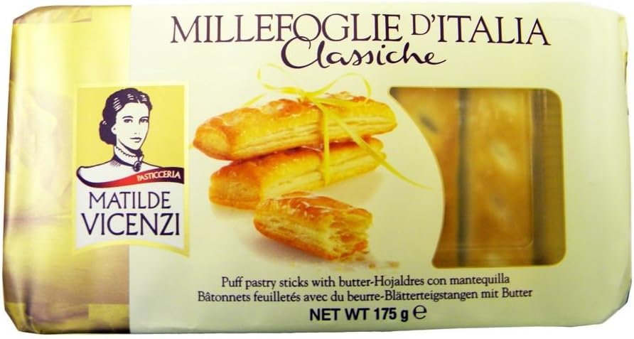 Matilde Vicenzi - Italian Puff Pastry Sticks - 175g (pack of 2)
