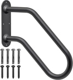 SELEWARE Heavy Duty Wall Mount Handrails for Outdoor Steps, Non-Slip Stair Grab Bars, U-Shaped Safety Railings for Porch, Garage, Garden, Indoor/Outdoor Use
