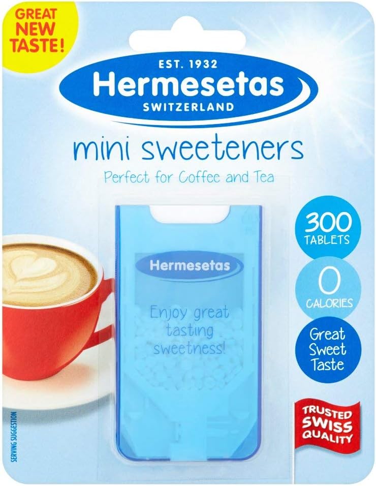 12 x Hermesetas Mini Sweeteners 300 Tablets 4.5g