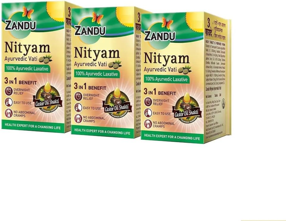 Generic Brandverto Zanbu Nityam 30 Tabs Ayurvedic Digestive Wellness Pack of 3