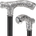 Italian Luxury Silver 925R Walking Sticks and Canes Collection: Elegant Designs with Fritz Handles, Animal Motifs, Crystals, and Unique Embellishments