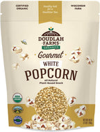 Organic White Popcorn Kernels Unpopped 3 lb - Healthy, Non-GMO, Gluten-Free, Pesticide-Free, Chemical-Free, Glyphosate-Free, Grown in Regenerative Soil in Wisconsin USA by Doudlah Farms