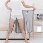 Full Open Old Age Incontinence Pants Easy to Wear & Take Off Patients Care Trousers Elderly Open Crotch Pants,Capri Pants,M