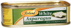 Roland Foods Canned White Asparagus Spears in Brine, 14.1 Ounce Tin, Pack of 6