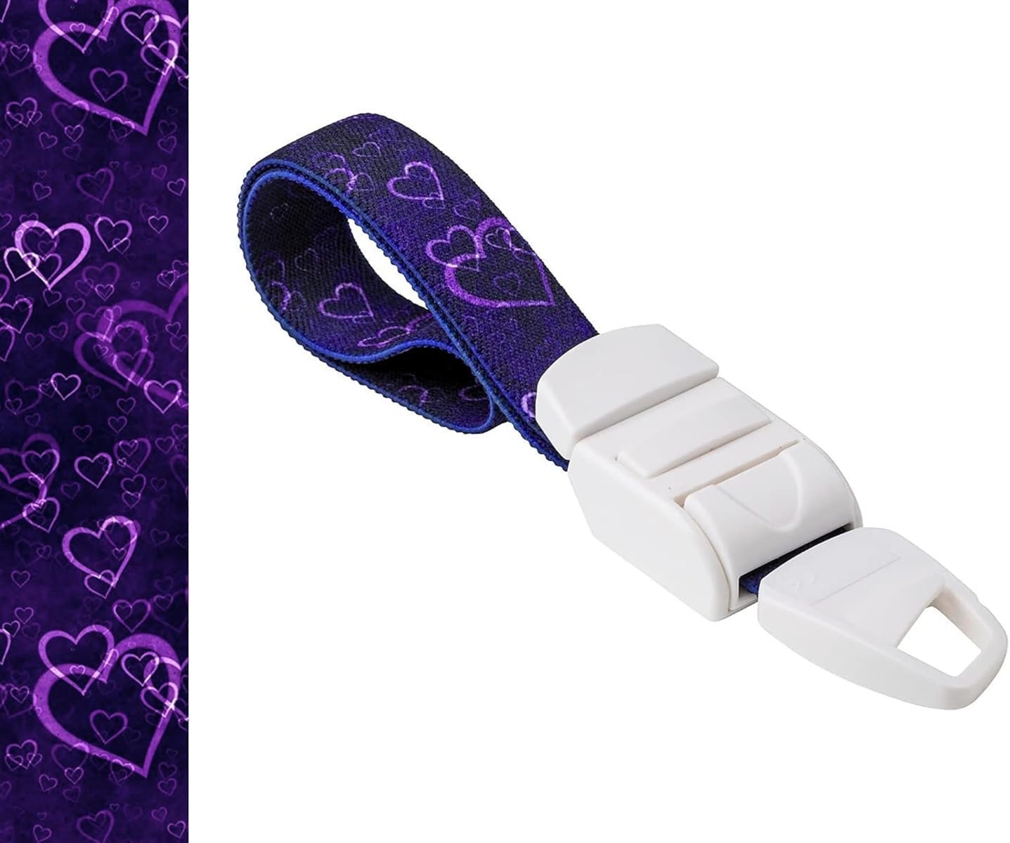 Profesional Quick and Slow Release Medical Nurse Tourniquet with Violet/Purple Hearts Pattern