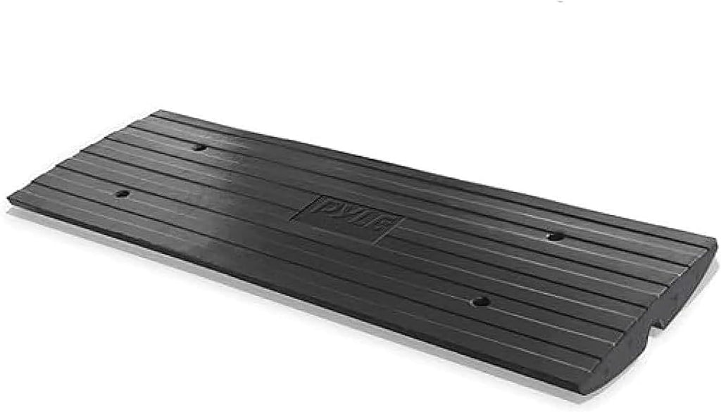 Pyle Car Driveway Curbside Bridge Ramp - Heavy Duty Rubber Threshold Curb Ramp, Used for Loading Dock, Garage, Sidewalk, Truck, Scooter, Bike, Motorcycle, Wheelchair Mobility, Other Vehicle - Pyle