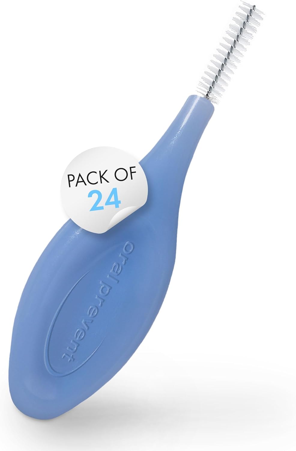 Smart Grip Interdental Brushes 0.70 mm – Blue – ISO 4 – Deep Cleaning Between Teeth – Ultra-Fine Dental Picks – 24 Pack
