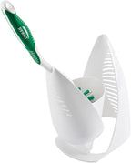 Libman 1022 Premium Angled Toilet Bowl Brush and Caddy with hygienic Drying Slits