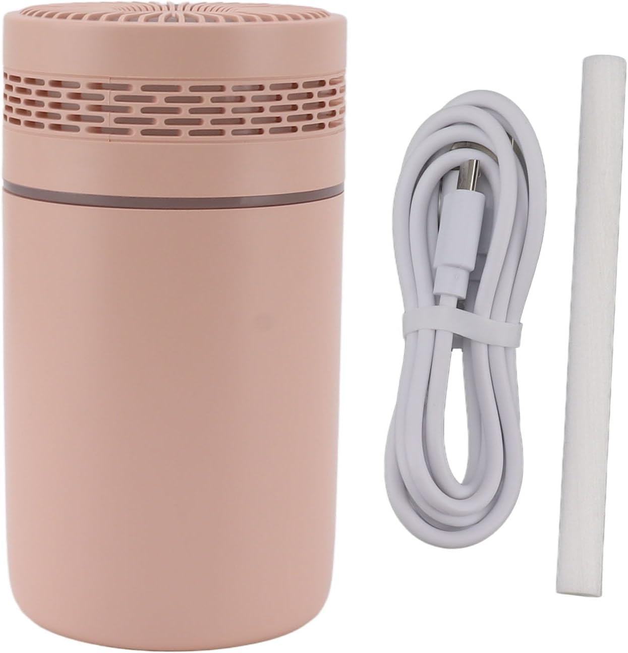 SIXRUN Desktop Humidifier Night Light Colorful Humidifier USB, Car Mini Desktop USB Power for Office Bedroom with LED Night Light (Pink)