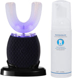 Ultrasonic Toothbrush for Adults Automatic Electric Toothbrush Portable Washable Soft Bristles 30s Automatic Timer Wireless Charging Dual-Use for Travel & Home