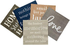 13 Inch Paper Luncheon Napkins, 20 Fondest Memories Design Printed Napkins - 3-Ply, Textured Edges, Gray Paper Decorated Napkins, Soft And Strong, For Parties Or Catering Events - Restaurantware