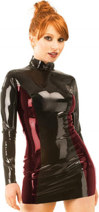 Cosplay Costumes Shiny PVC Women Bodycon Dress Dress Sexy Clubwear Plus Size 7XL,Dark Red,M