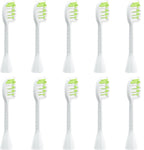 Replacement Toothbrush Heads Compatible with Philips Sonicare One Electric Toothbrush，Brush Head 10 Pack for HY1100 for HY1200 for BH1022,White