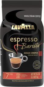 Lavazza Espresso Barista Gran Crema Whole Bean Coffee Blend, Medium Espresso Roast, Oz Bag (Packaging May Vary) - 2.2 LB, 35.2 Ounce