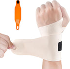 Ulnar Wrist Brace for Right & Left Hand, Ultra-Thin Elastic Wrist Wrap Compression for TFCC Tear and Repetitive Wrist Use Injury, Wrist Support for Carpal Tunnel, Tendonitis, Pain Relief (Skin)