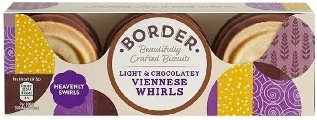 BORDER BISCUITS Light And Chocolatey Viennese Whirls, 150 GR