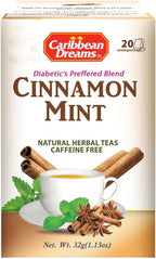 Caribbean Dreams Cinnamon Mint Tea, 20 Tea Bags