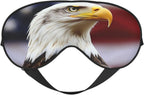 Bald Eagle Head Portrait Sleep Mask Eye Mask with Adjustable Strap, Eye Sleep Shade Cover Blocks Light for Women Men Airplane Travel Nap Meditation