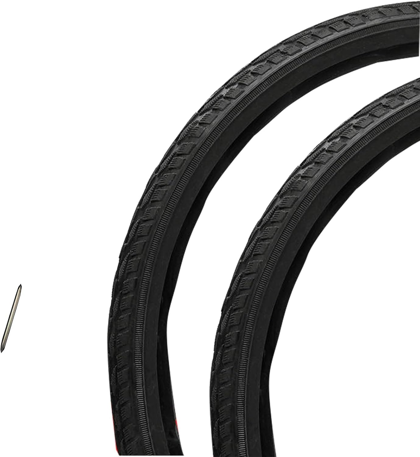 22 Inch Manual Wheelchair Rear Wheel Accessories Ordinary Black and Gray Tires Suitable for A Variety of Wheelchairs(Black)