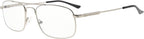Eyekepper Mens Womens Memory Titanium Reading Glasses Bendable Bridge And Temple Readers (Silver,+1.25)