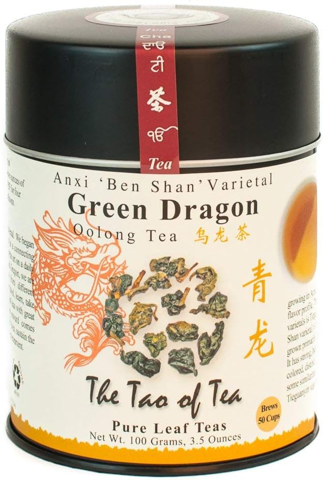 The Tao of Tea, Green Dragon Oolong Tea, Loose Leaf, 3.5 Ounce Tin