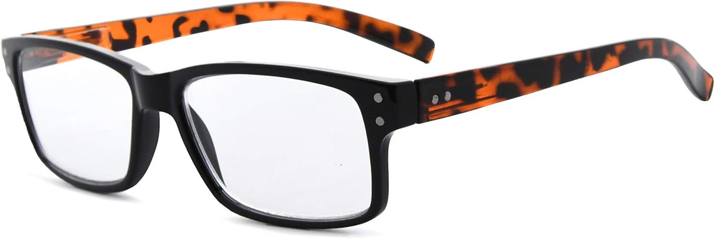 Eyekepper Spring Hinges Vintage Reading Glasses Men with Case Grey Lens Sunshine Readers