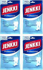 Cloetta Jenkki Xylitol Professional Freshmint Chewing gum 4 Pack of 90g