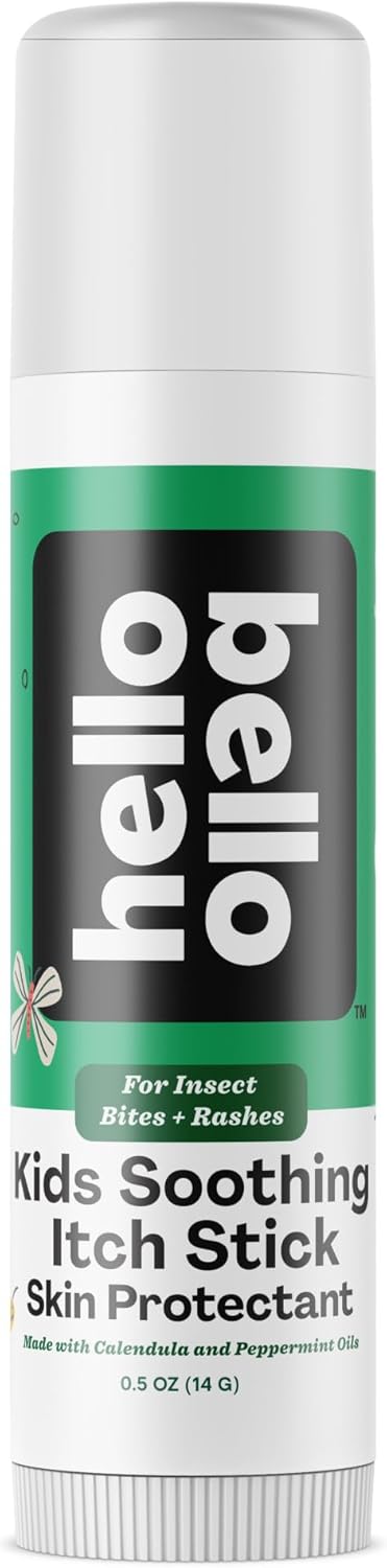 Hello Bello Kids Soothing Itch Stick, 0.5 oz, Skin Protectant with Calendula and Peppermint Oils, for Insect Bites and Rashes