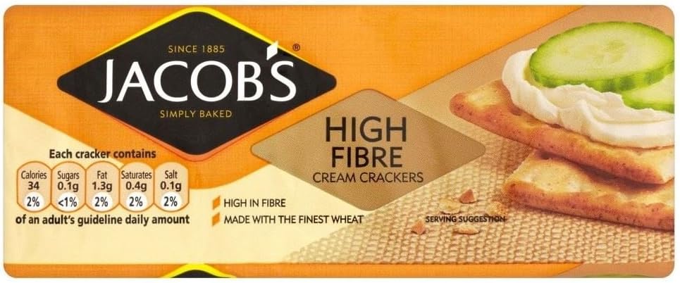 Jacob's High Fibre Cream Crackers (200g)