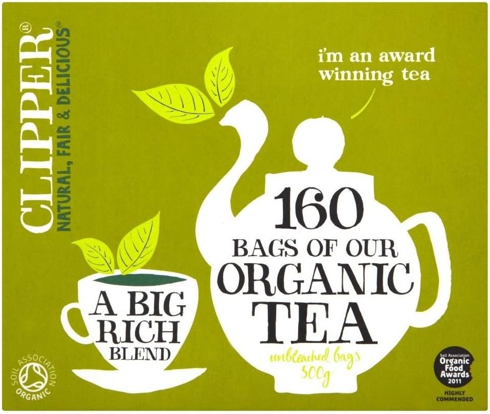 Clipper Organic Everyday Tea Bags (160) - Pack of 2