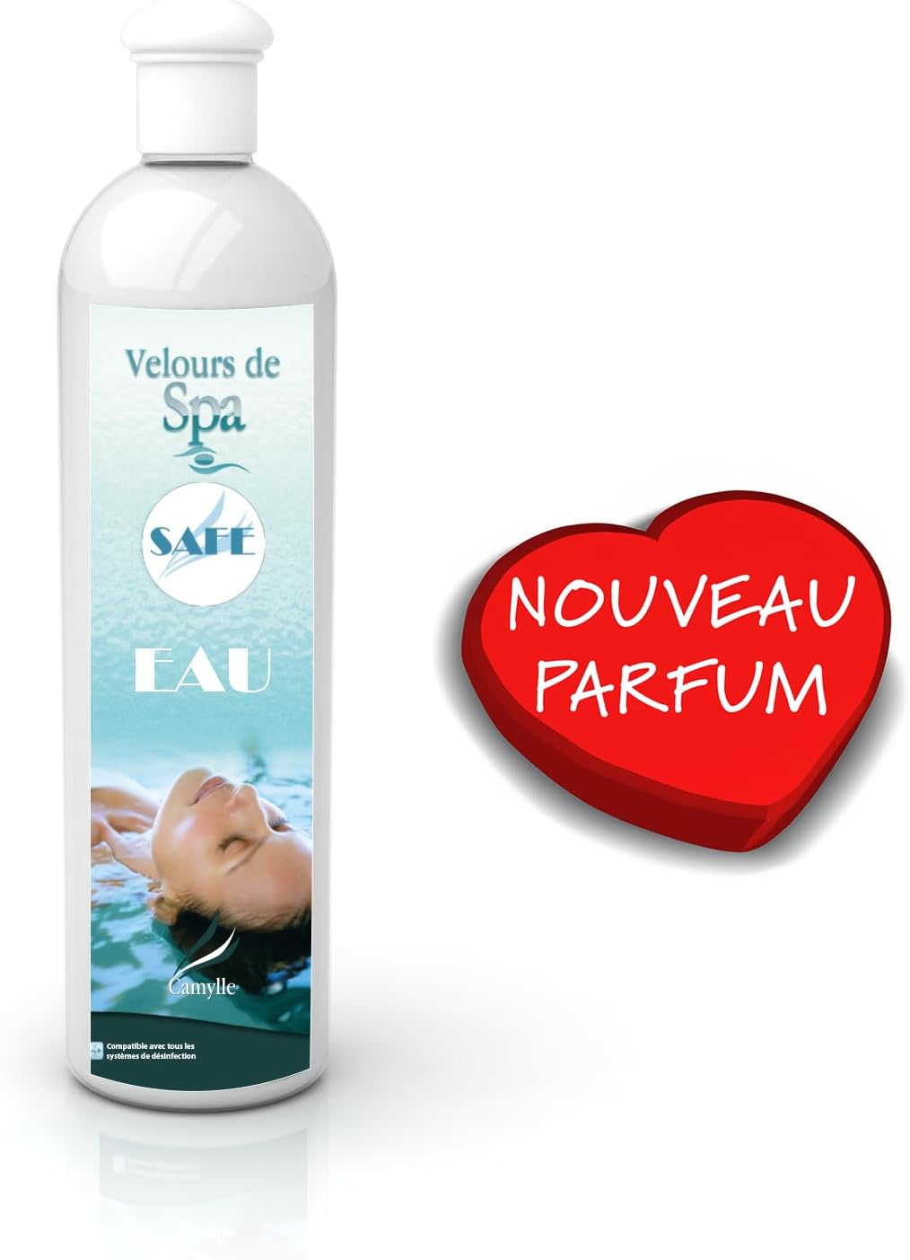 Camylle - Hot Tub Fragrance Safe EAU - Spa Water Fragrance - an Enchanting Aquatic Fragrance - 500ml