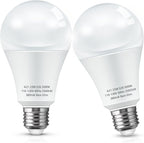 L LOHAS LED Super Bright White LED Light Bulb, A21 23W(150-200Watt Equivalent), 2500 High Lumen, 5000K Daylight, Garage Light Bulbs, E26 Porch Light Bulb, Non-Dim, No Flicker for Home Lighting, 2-Pack