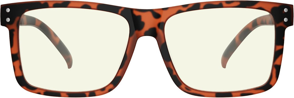 Eyekepper Oversized Reading Glasses Square Large Blue Light Readers for Men Women