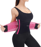 TESETON Back Support Brace Belt for Men & Women, Breathable Lumbar Support Belt, scoliosis back brace, Waist Relax Lower Back Pain & Sciatica Pain Relief with 8 reinforced Bones 02 Pink-M