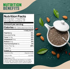 Golden Crown White Chia Seeds - Gluten Free, Non GMO, Kosher & Vegan Chia Seeds- Mild Flavor Suitable for Chia Puddings, Smoothies, Baking, Oatmeal, Yogurt, Sauces & Everyday Cooking, 24 Oz (1.5 Lb)