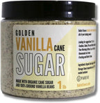 Bakto Flavors Golden Vanilla Cane Sugar, 1-pound Jar