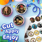 30 x Edible Cupcake Toppers – Pirate Adventure Inspired Collection of Edible Cake Decorations | Uncut Edible on Wafer Sheet