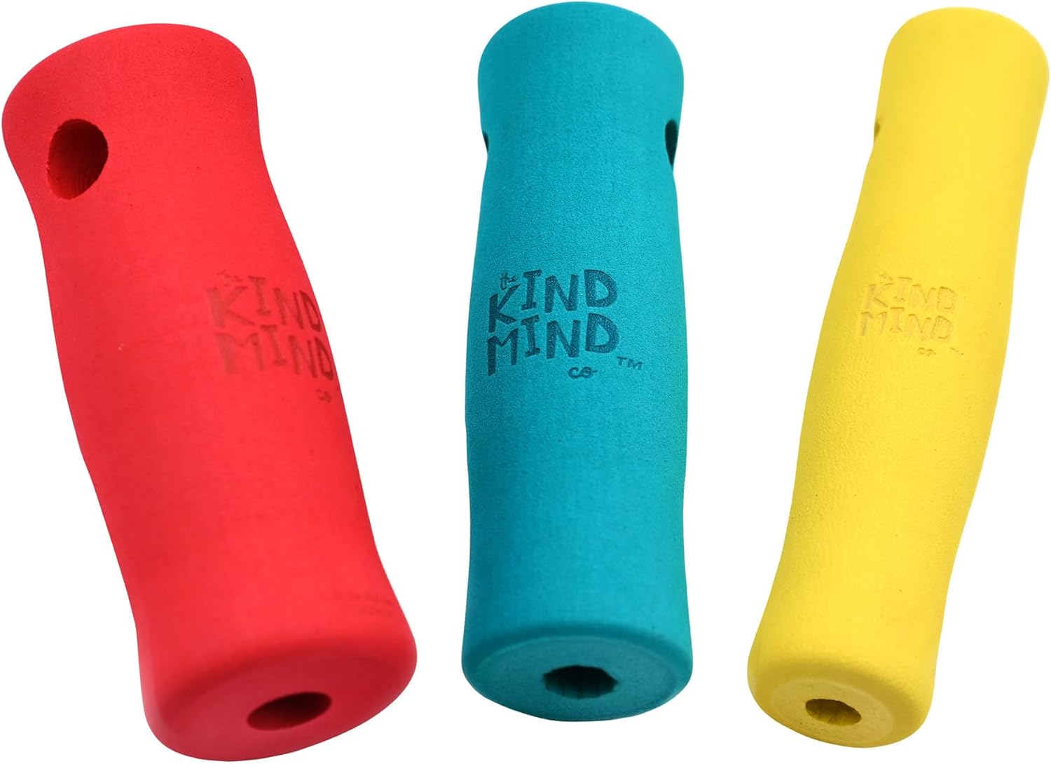 Adaptive Foam Grip Set - The Kind Mind Company™. Adaptive Art Tools, Accessibility Aid for Kids & Adults, Mobility Aid for Painting, Drawing, Crafts - Assorted Sizes, 3-Pack