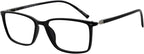 MARE AZZURO Reading Glasses Men Stylish Readers 0 1.0 1.25 1.5 1.75 2.0 2.25 2.5 2.75 3.0 3.5 4.0 5.0 6.0 (Black 200)
